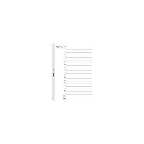 Card index LYRECO A4 A-Z white