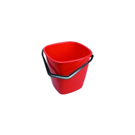 Bucket square red 9,5L