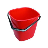 Bucket square red 9,5L