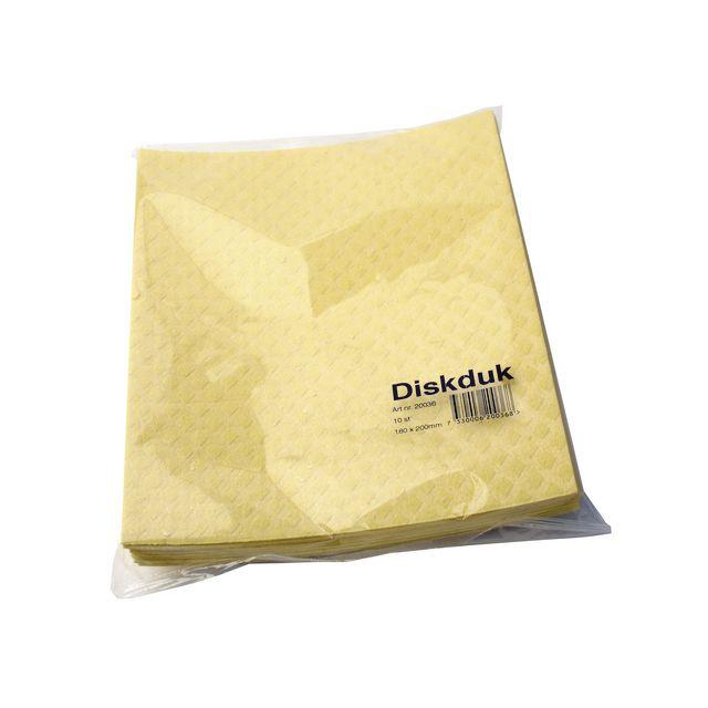 Disc cloth MAX yellow 10/pack