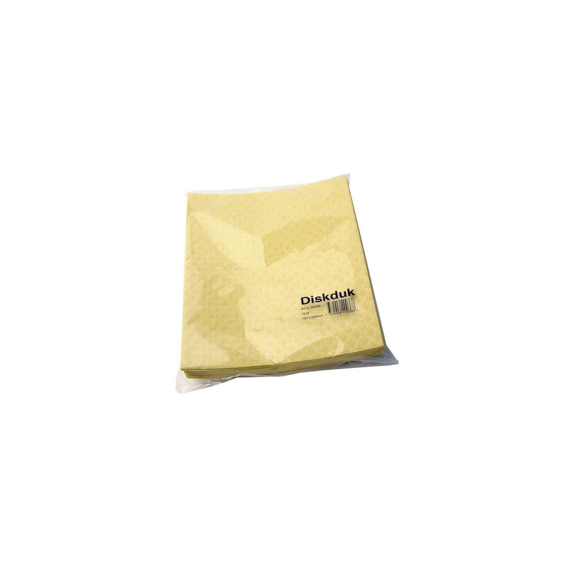 Disc cloth MAX yellow 10/pack