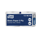 Drying roll TORK Basic W1/2 Uni 2-ply 340m