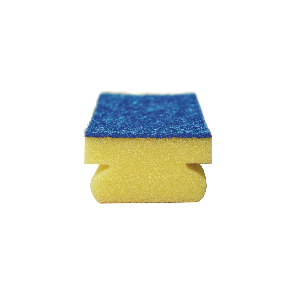 Cleaning sponge with grip 7,5x15cm blue