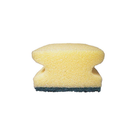 Cleaning sponge with grip 7,5x15cm green