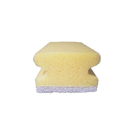 Cleaning sponge with handle 7,5x15cm white