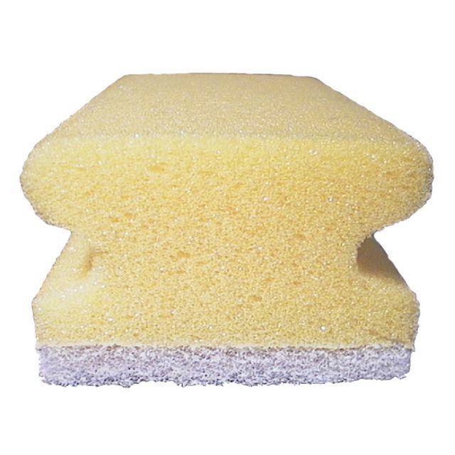 Cleaning sponge with handle 7,5x15cm white