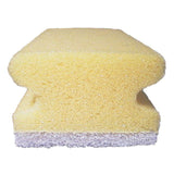Cleaning sponge with handle 7,5x15cm white