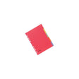 Card index LYRECO A4 5-tab f.colour