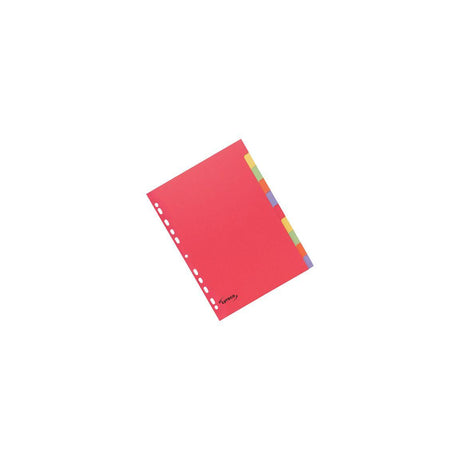 Card index LYRECO A4 10-page f.colour