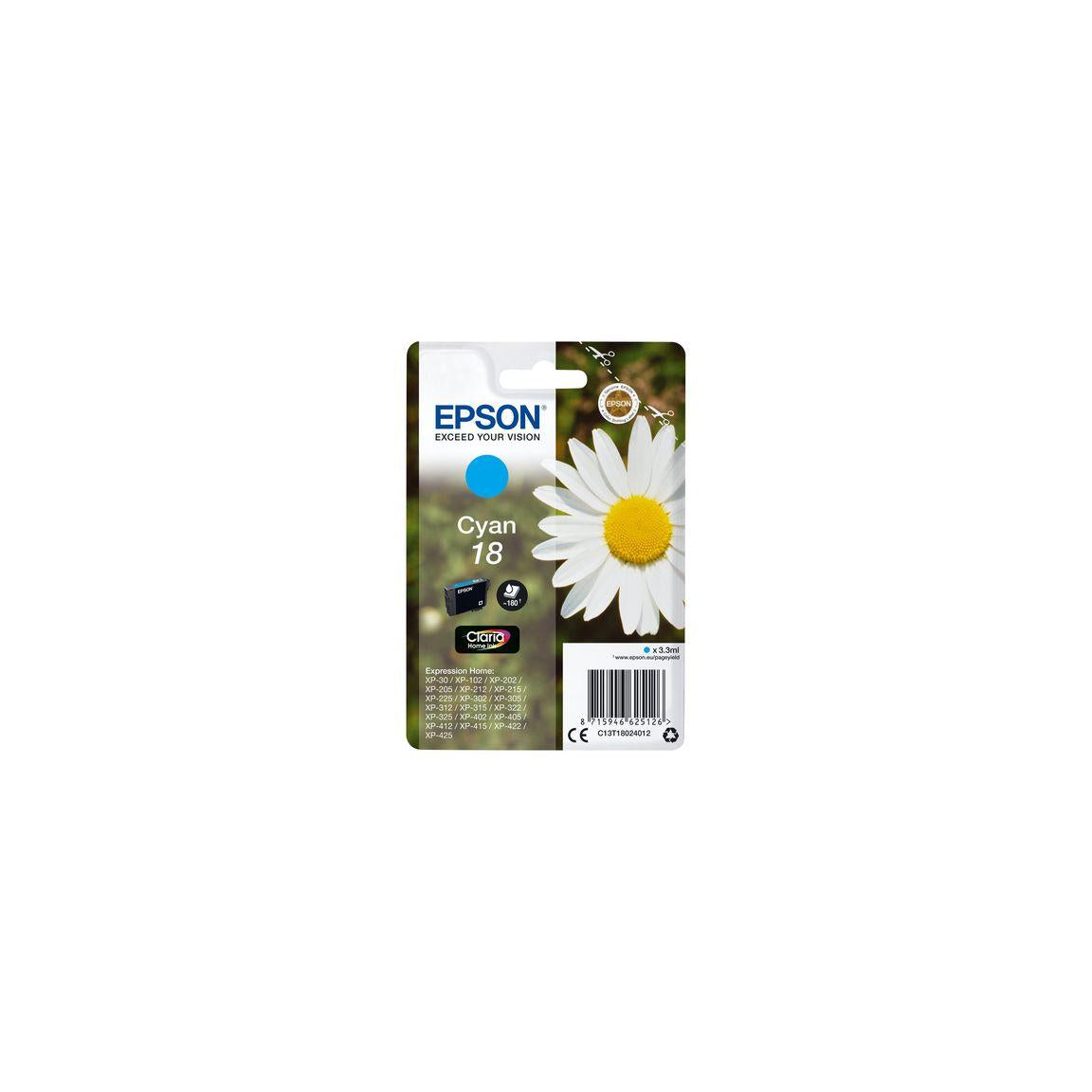 Ink cartridge EPSON C13T18024012 cyan