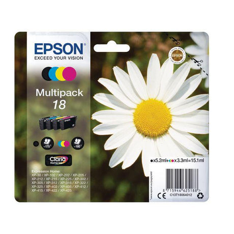Ink cartridge EPSON C13T18064012 bk/c/m/y