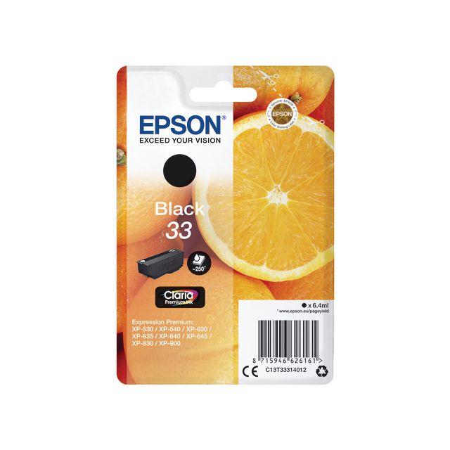 Ink cartridge EPSON C13T33314012 black