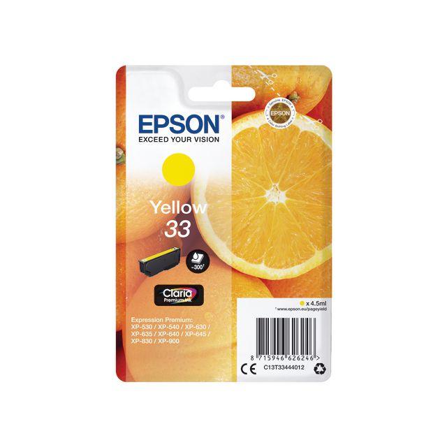 Ink cartridge EPSON C13T33444012 yellow