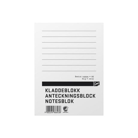 Notepad A6 100 sheets TF lined