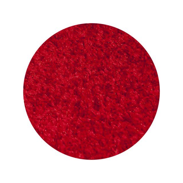 Carpet round 400 cm red