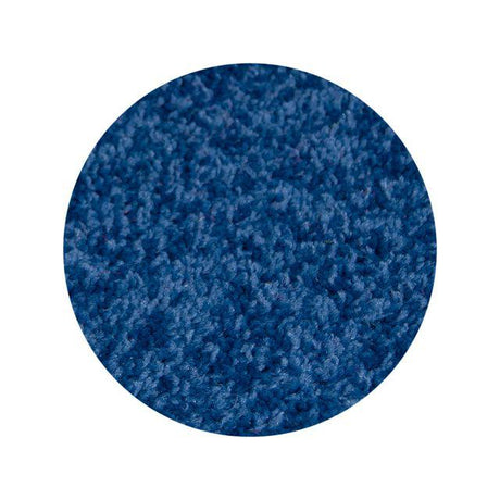 Carpet round 400 cm blue