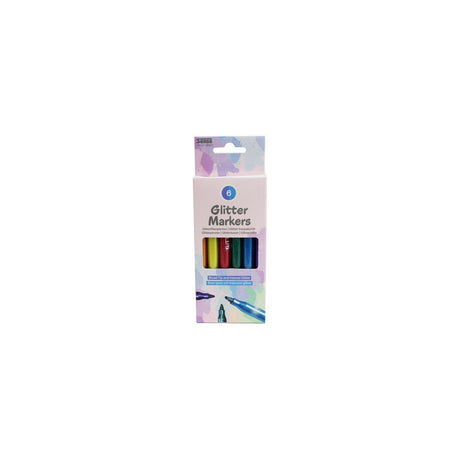 Fibre pencils Glitter 6/pack