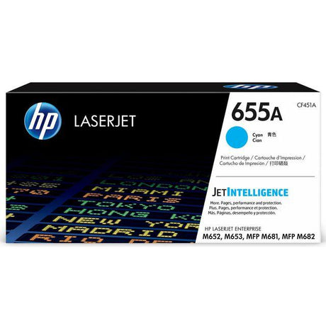 Toner HP CF451A 655A 10.5K cyan
