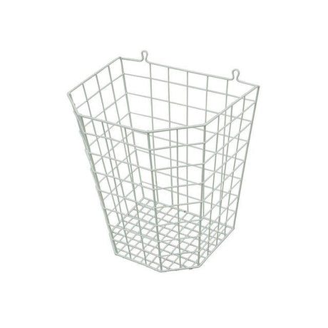 Wastepaper basket plasticised wire 24L white