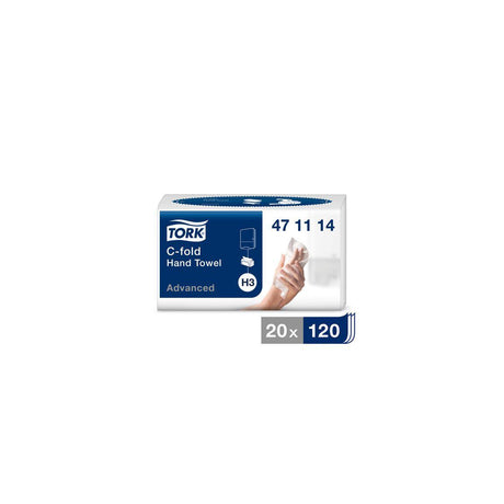 Towel TORK Adv H3 2-ply white 2400/pc