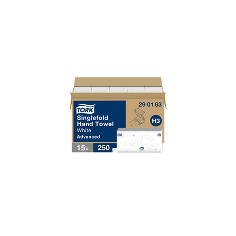 Towel TORK Adv H3 2-ply white 3750/pc