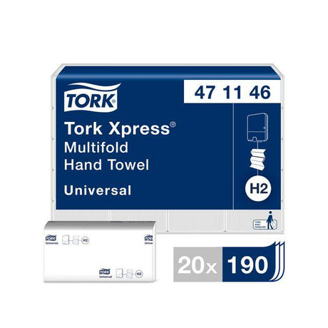 Towel TORK Uni H2 Xpress 3800/pack