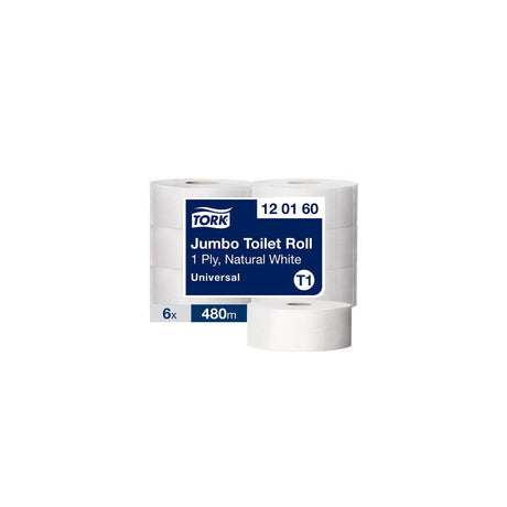 Toilet paper TORK Uni T1 1-ply 480m