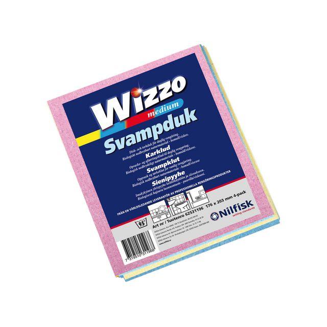Wizzo dishcloth Medium 21x17cm, 4/pc