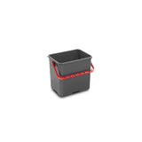 Bucket NORDEX red handle grey 6L
