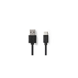Cable NEDIS USB-A-USB-C 2m black
