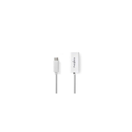 Adapter NEDIS USB-C ha - RJ45 ho 0,15m