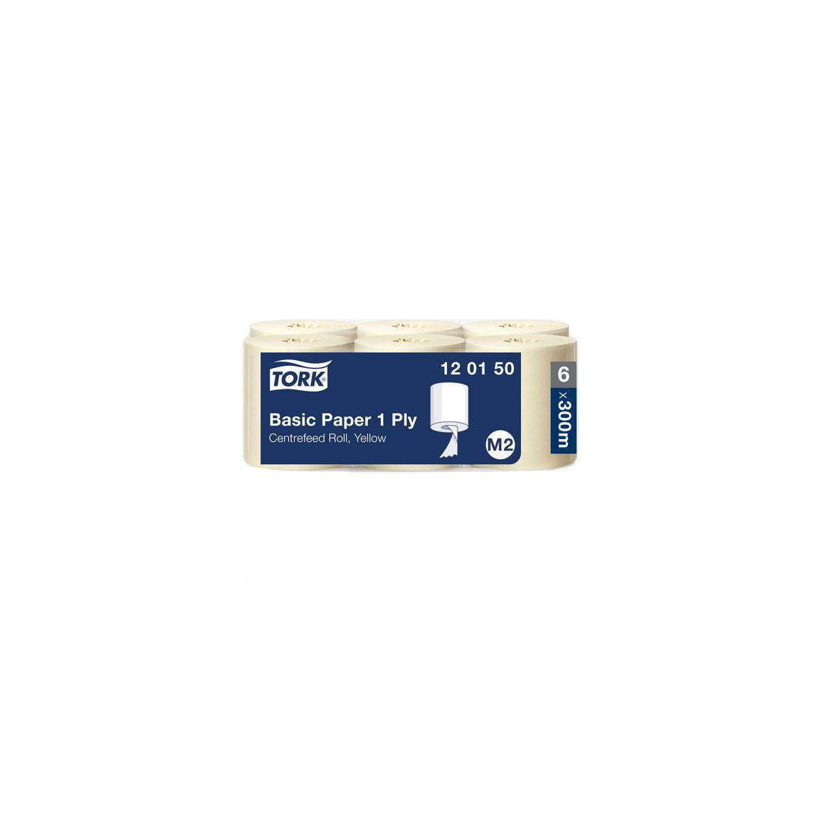 Drying roll TORK Uni M2 1-ply yellow 6/pc