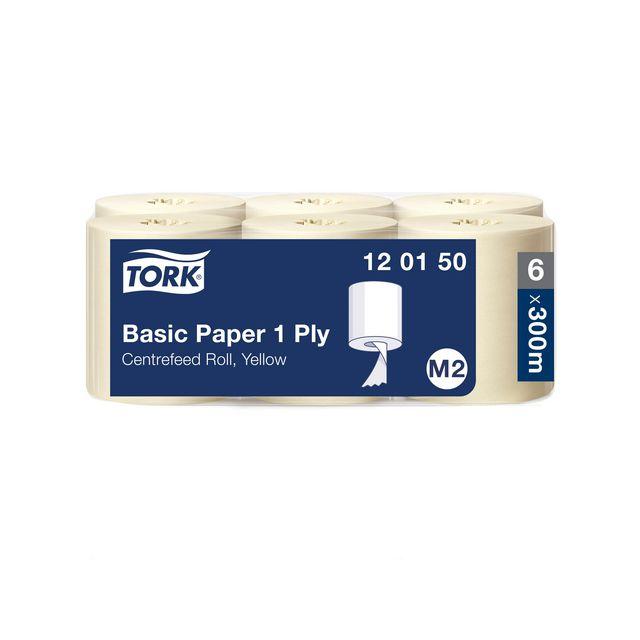 Drying roll TORK Uni M2 1-ply yellow 6/pc