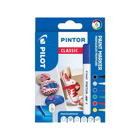 Marking pen PILOT Pintor F 6 colours/pack