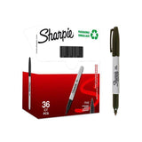 Labelling pen SHARPIE F black 32+4/pack