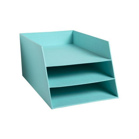 Letter tray EXACOMPTA TEKSTO 3 compartments green