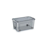 Plastic box CEP recycled plastic wheels 43L