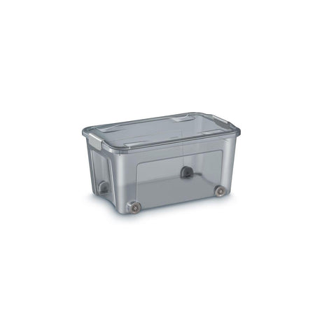 Plastic box CEP recycled plastic wheels 43L