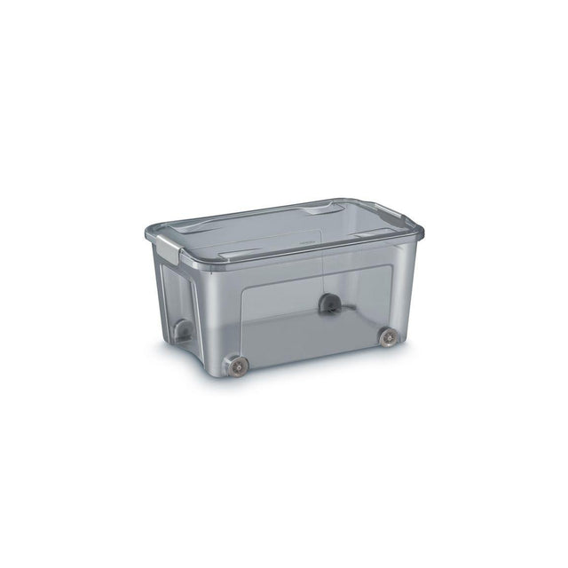 Plastic box CEP recycled plastic wheels 43L