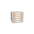Form box CEP Smoove 5-drawer white/beech
