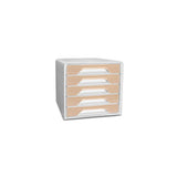 Form box CEP Smoove 5-drawer white/beech
