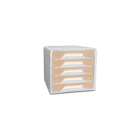 Form box CEP Smoove 5-drawer white/beech