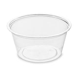 Dressing cup rPET 60ml trans 100/pack