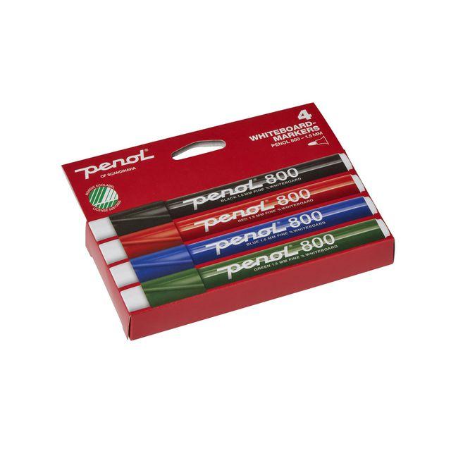 Whiteboard pen PENOL 800 round 4/pack