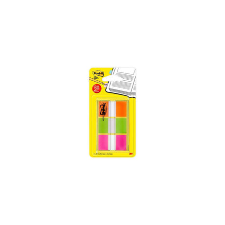 Index POST-IT 24x43,2mm neon 60/pc