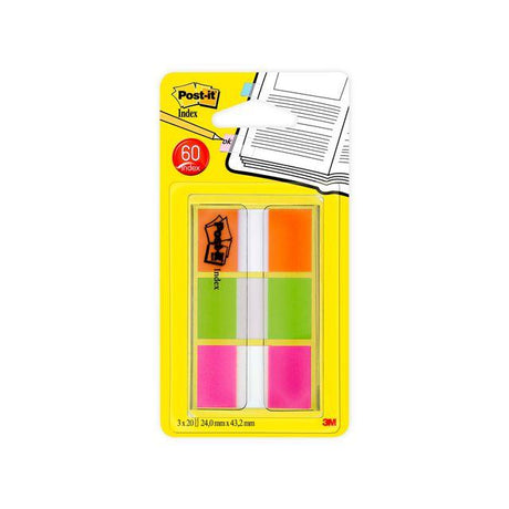 Index POST-IT 24x43,2mm neon 60/pc