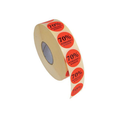 Label 70% deducted at the till 2000/RL