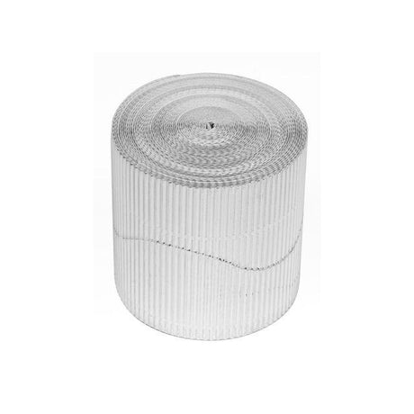 Corrugated roll crown 57mm x 15m Silver