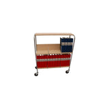File trolley 2 shelves 100,6x86x34cm birch