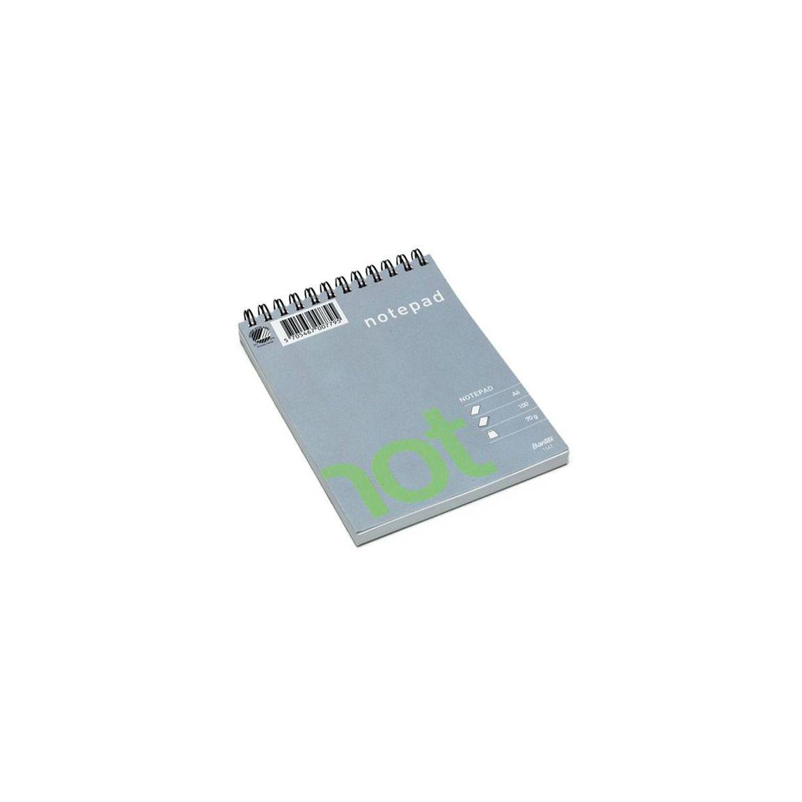 Spiral pad A6 100 sheets unruled